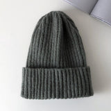 New Candy Colors Winter Hat Women Knitted Hat Warm Soft Trendy Hat Kpop Style Wool Beanie Elegant All-match Hat