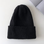 New Candy Colors Winter Hat Women Knitted Hat Warm Soft Trendy Hat Kpop Style Wool Beanie Elegant All-match Hat