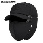 SHALUOTAOTAO Trend Winter Thermal Bomber Hats Men Women Fashion Ear Protection Face Windproof Ski Cap Velvet Thicken Couple Hat