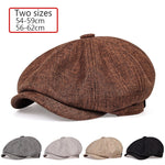 2020 New men's casual newsboy hat spring and autumn retro beret hat wild casual hats unisex wild octagonal cap