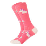 MYORED 1 pair men socks cotton funny crew socks cartoon animal fruit dog women socks novelty gift socks for spring autumn winter