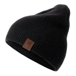 1 Pcs Hat PU Letter True Casual Beanies for Men Women Warm Knitted Winter Hat Fashion Solid Hip-hop Beanie Hat Unisex Cap