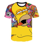 2020 Summer Men's T-shirt 3D Printed Simpson Tshirt Casual Tops Fashion Men t shirt Funny Streetwear Hip-hop Short Sleeve