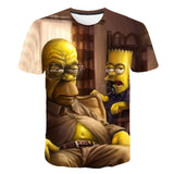 2020 Summer Men's T-shirt 3D Printed Simpson Tshirt Casual Tops Fashion Men t shirt Funny Streetwear Hip-hop Short Sleeve