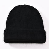 2017 New Winter Hat for Women Rabbit Cashmere Knitted Beanies Thick Warm Vogue Ladies Wool Angora Hat Female Beanie Hats