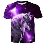 Lovers Wolf Printed T shirts Men 3d T-shirts Drop Ship Top Tee Short Sleeve Camiseta Round Neck Tshirt Fashion Casual Brand