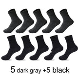 2020 Brand New Men's Cotton Socks Black Business Casual Breathable Spring Summer Male Crew Socks Meias Hot Sale Sokken Size38-45