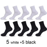 2020 Brand New Men's Cotton Socks Black Business Casual Breathable Spring Summer Male Crew Socks Meias Hot Sale Sokken Size38-45