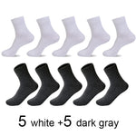 2020 Brand New Men's Cotton Socks Black Business Casual Breathable Spring Summer Male Crew Socks Meias Hot Sale Sokken Size38-45