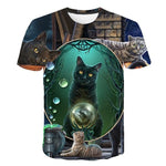 New for 2020 Cool fashion t shirt for men and women two cats print 3d t shirt summer short sleeve t shirts male t shirts XXS-6XL