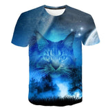 New for 2020 Cool fashion t shirt for men and women two cats print 3d t shirt summer short sleeve t shirts male t shirts XXS-6XL