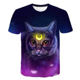 New for 2020 Cool fashion t shirt for men and women two cats print 3d t shirt summer short sleeve t shirts male t shirts XXS-6XL