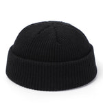 Knitted Hats for Women Skullcap Men Beanie Hat Winter Retro Brimless Baggy Melon Cap Cuff Docker Fisherman Beanies Hats For Men