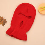 Ski Mask Knitted Face Cover Winter Balaclava Full Face Mask for Winter Outdoor Sports CS Winter Three 3 Hole Balaclava Knit Hat