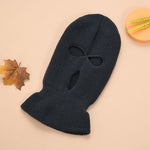 Ski Mask Knitted Face Cover Winter Balaclava Full Face Mask for Winter Outdoor Sports CS Winter Three 3 Hole Balaclava Knit Hat