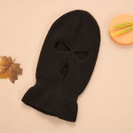 Ski Mask Knitted Face Cover Winter Balaclava Full Face Mask for Winter Outdoor Sports CS Winter Three 3 Hole Balaclava Knit Hat