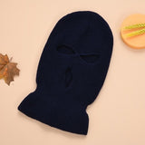 Ski Mask Knitted Face Cover Winter Balaclava Full Face Mask for Winter Outdoor Sports CS Winter Three 3 Hole Balaclava Knit Hat